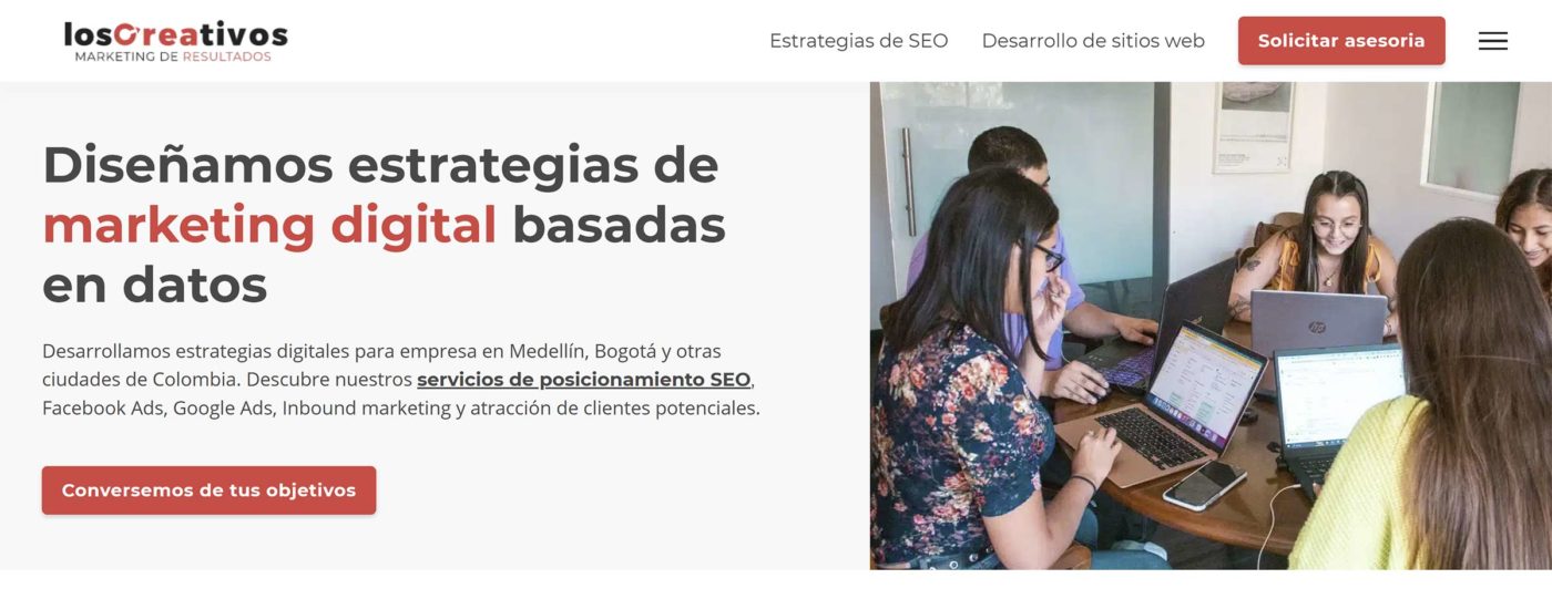 loscreativos agencia seo en colombia