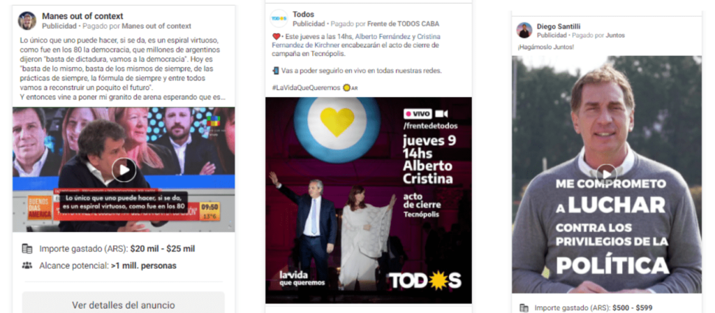 campana politica de publicidad online