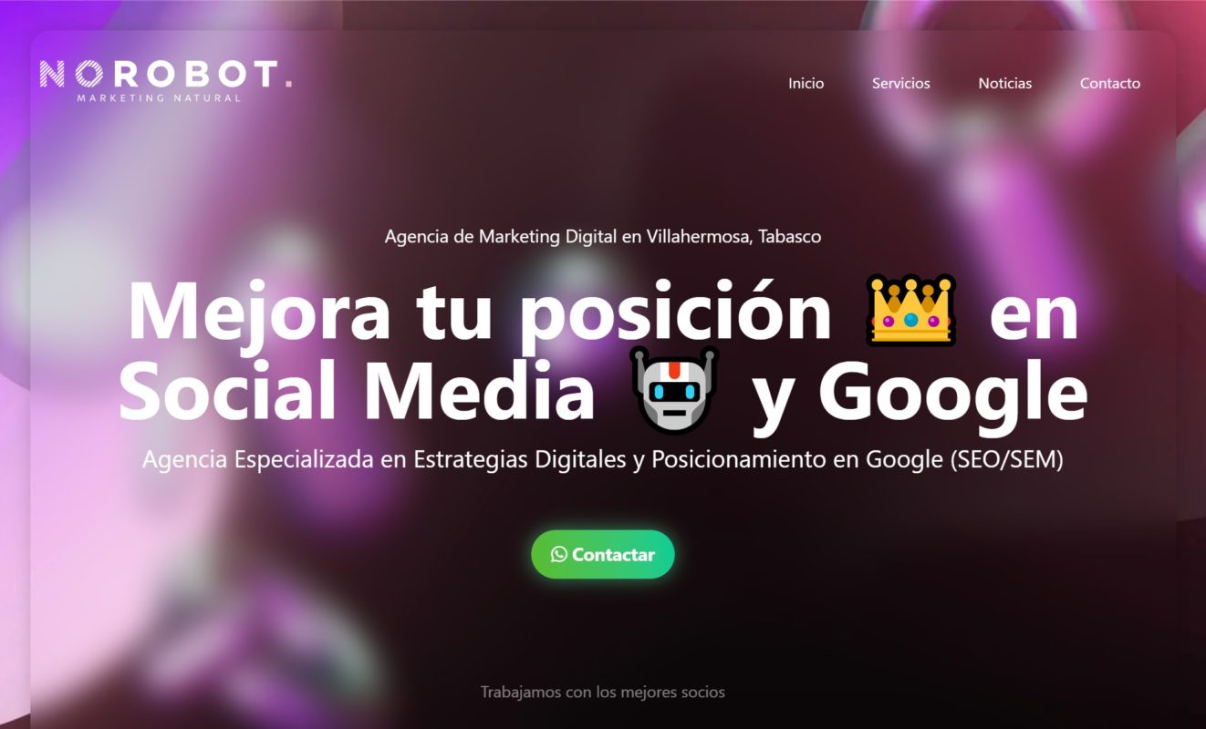 no robot agencia de marketing digital en tabasco