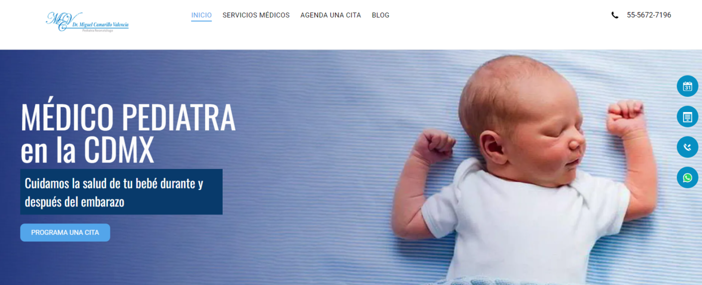 sitio web para pediatras