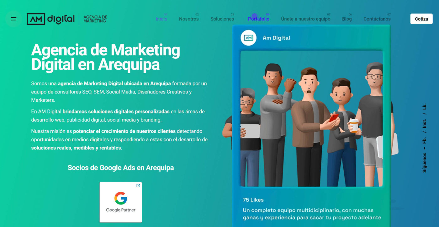 am digital agencia de marketing digital en arequipa