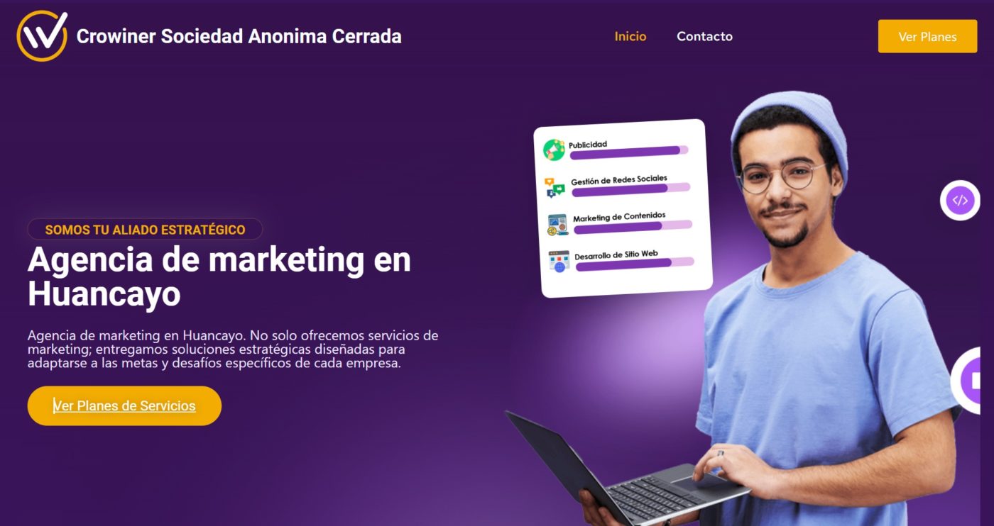 crowiner agencia de marketing digital en huancayo