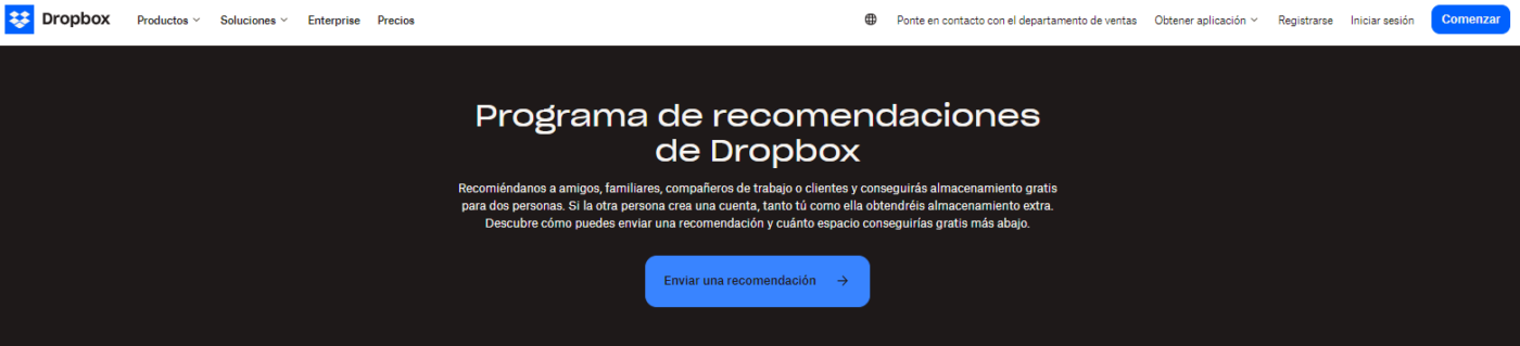 dropbox ejemplo growth marketing