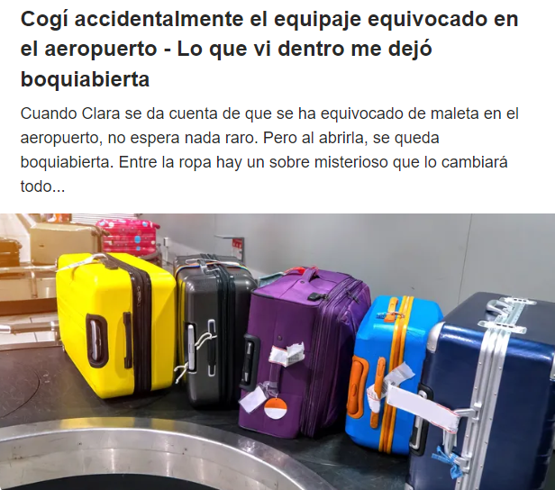 ejemplo de clickbait noticia aeropuerto