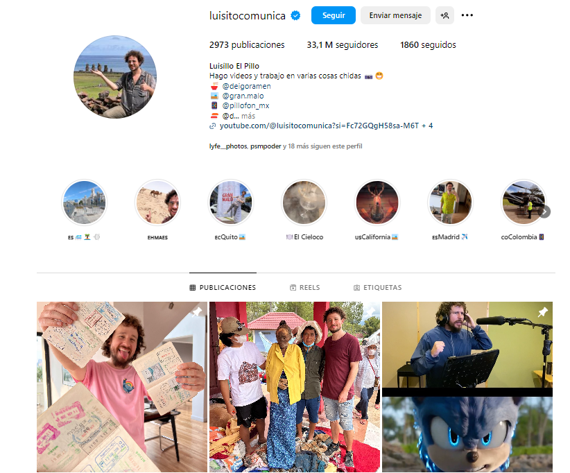 ejemplo de influencer luisito comunica