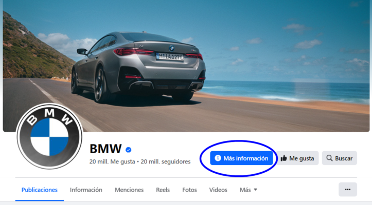 ejemplo fanpage bmw