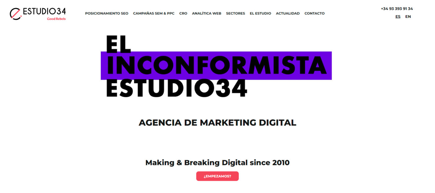 estudio 34 agencia de marketing digital en barcelona