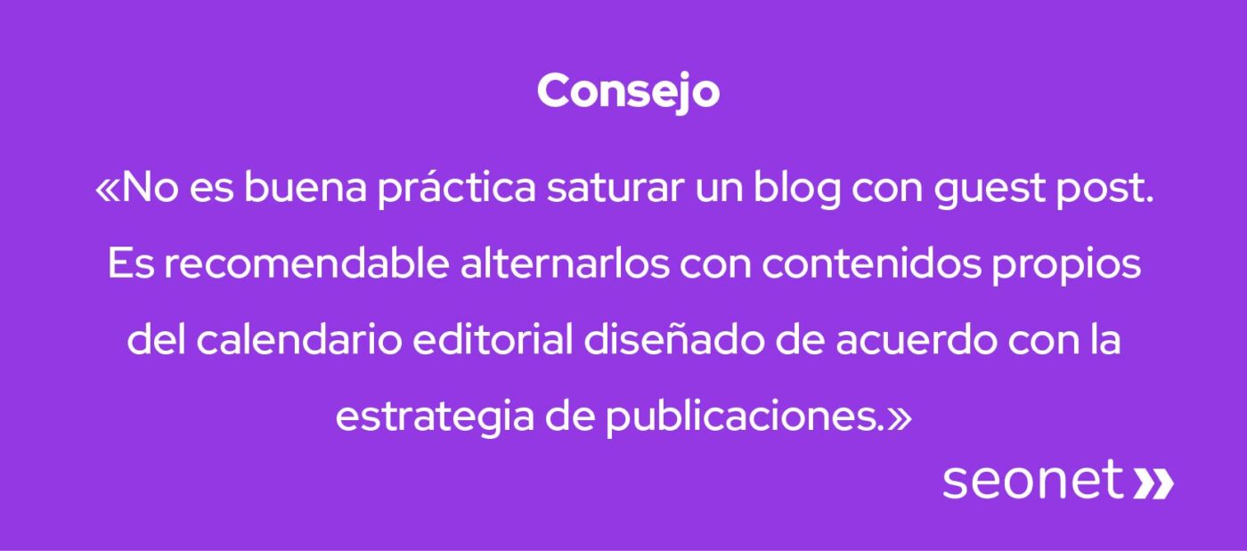 no es bueno saturar blog con guest post