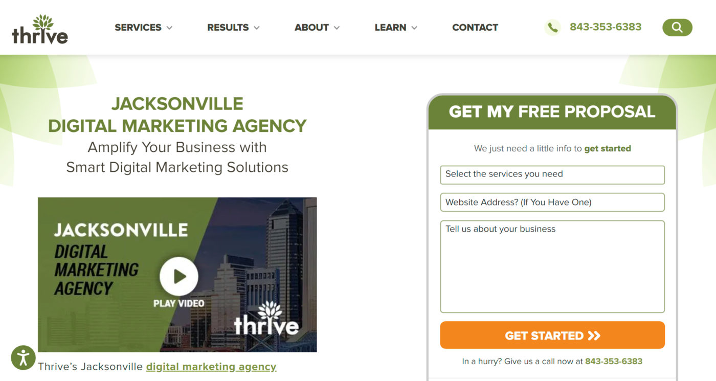 thrive agencia de marketing digital en jacksonville