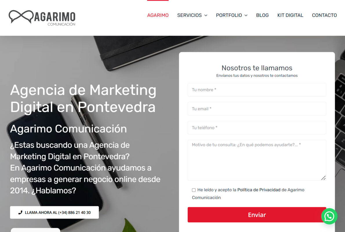 agarimo agencia de marketing digital en pontevedra