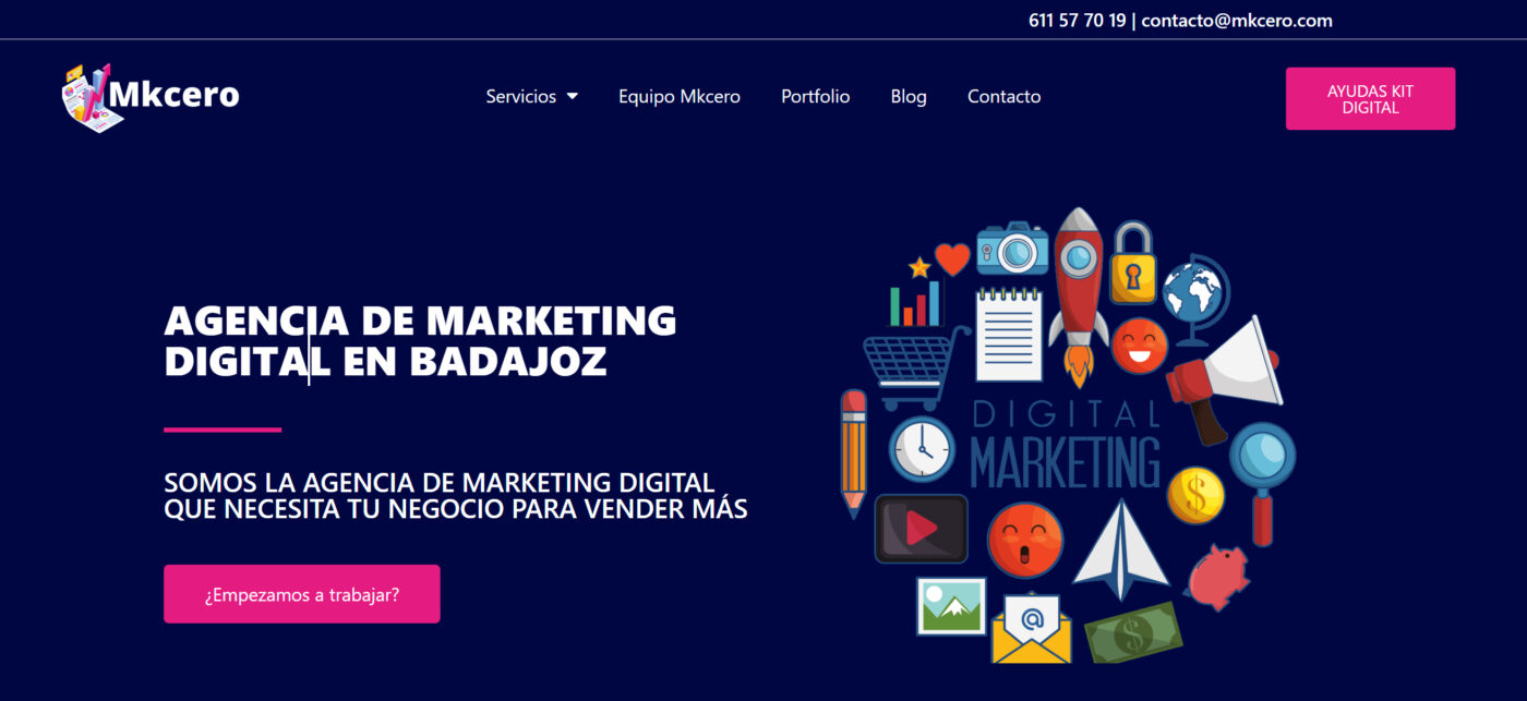 mkcero agencia de marketing digital en badajoz