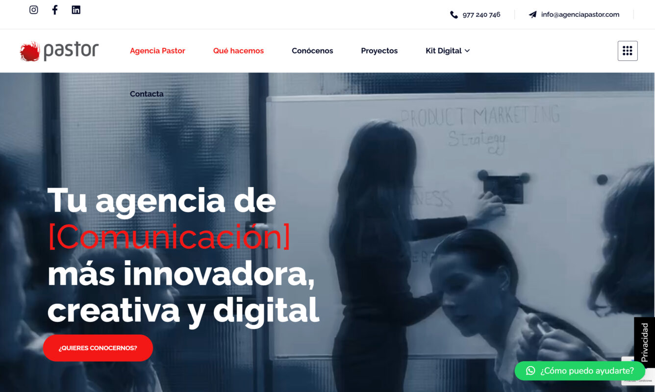 pastor agencia de marketing digital en tarragona