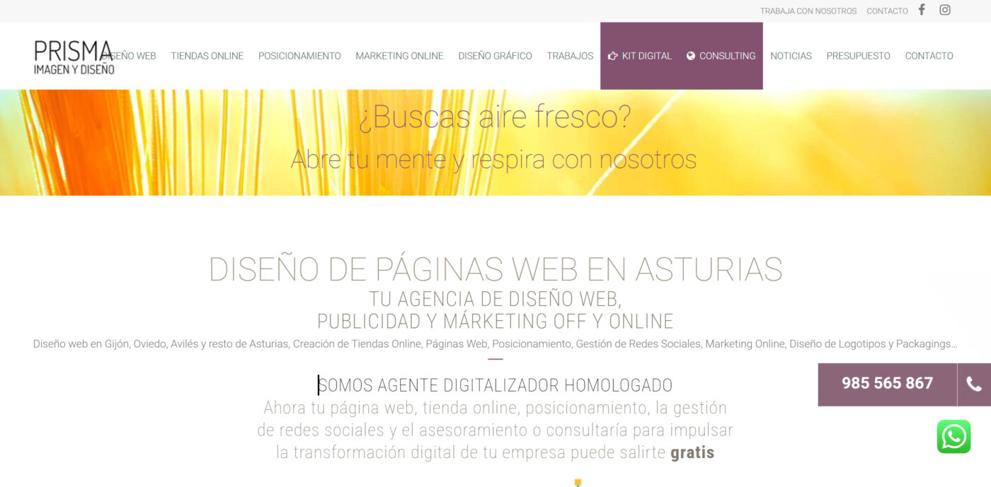 prisma agencia de marketing digital en gijon