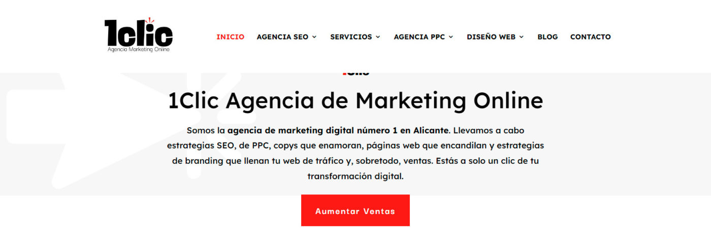 1clic agencia de marketing digital en alicante