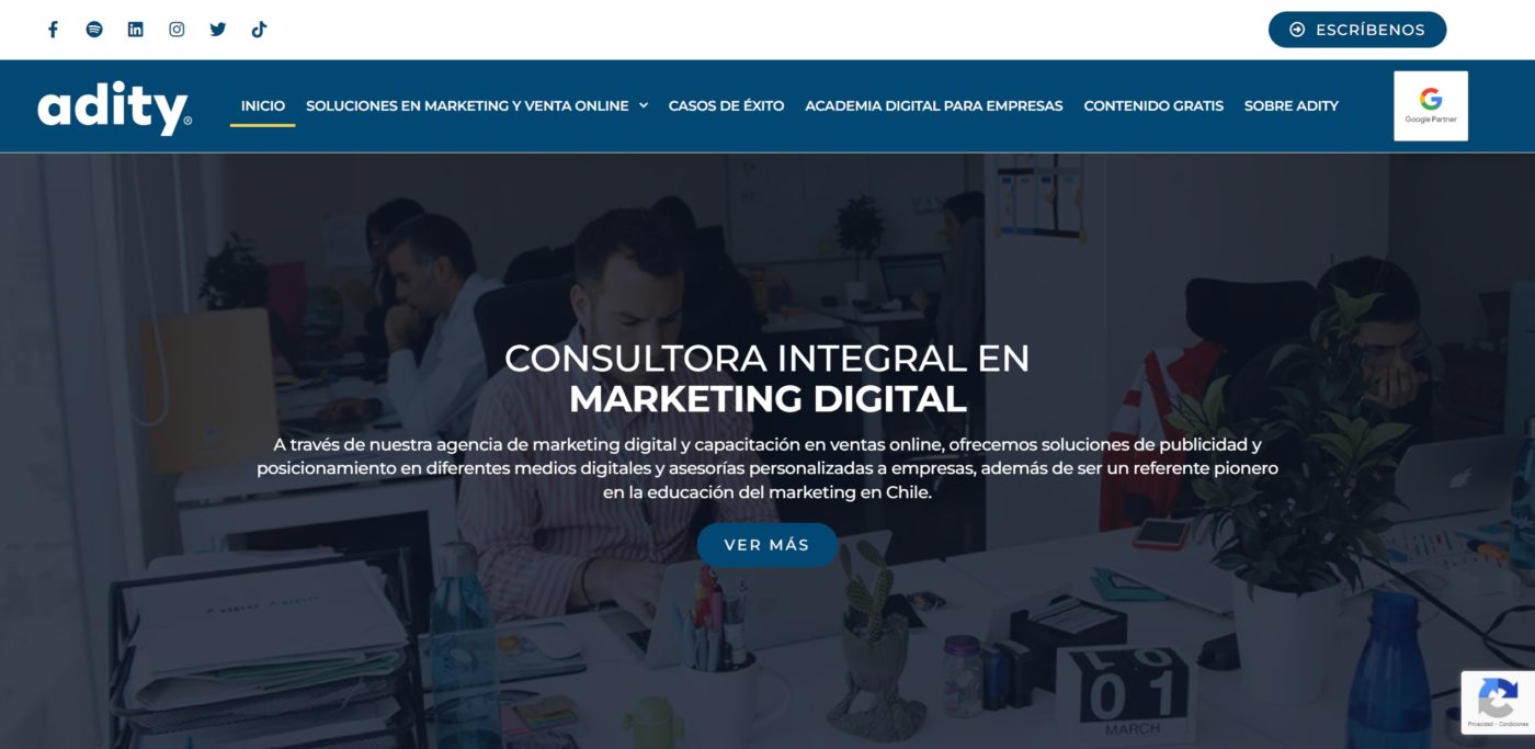 adity agencia de marketing digital en las condes