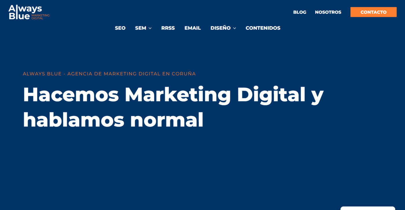 always blue agencia de marketing digital en coruna