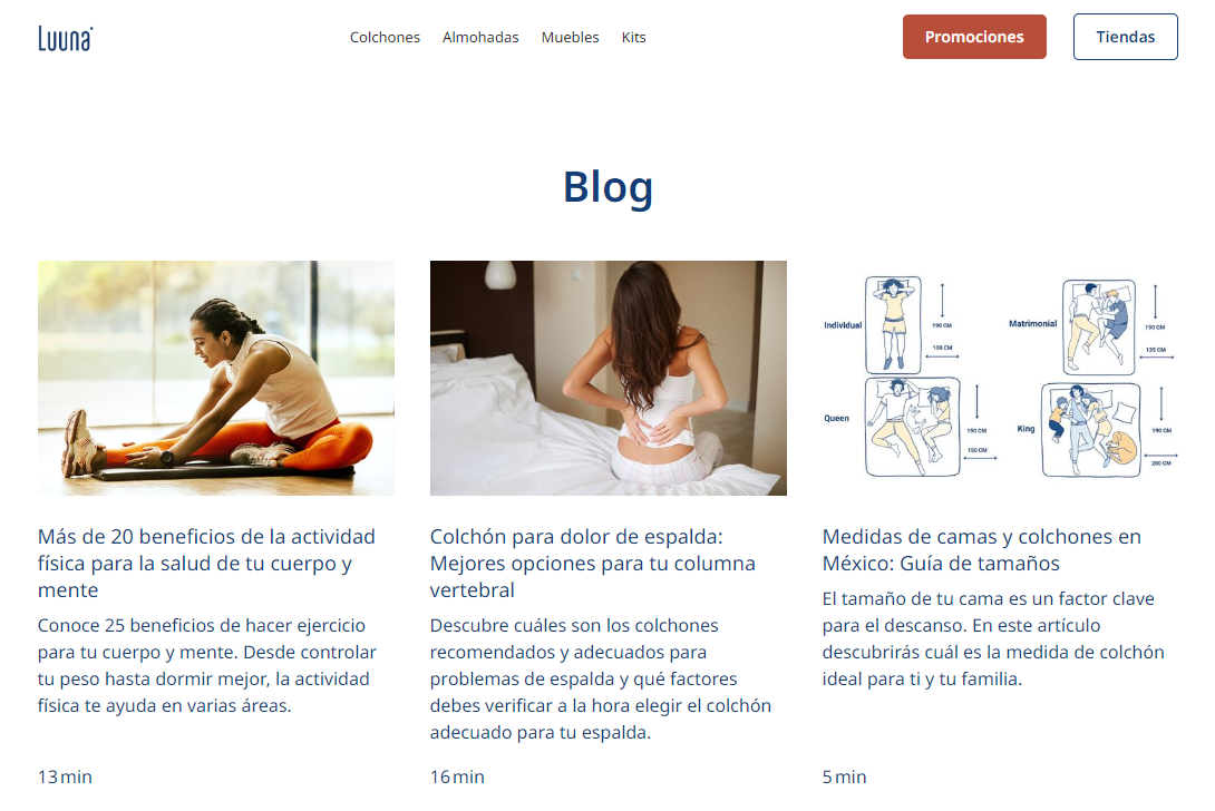 blog de empresa de muebles