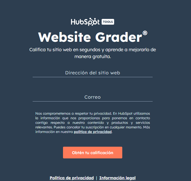 hubspot website grader