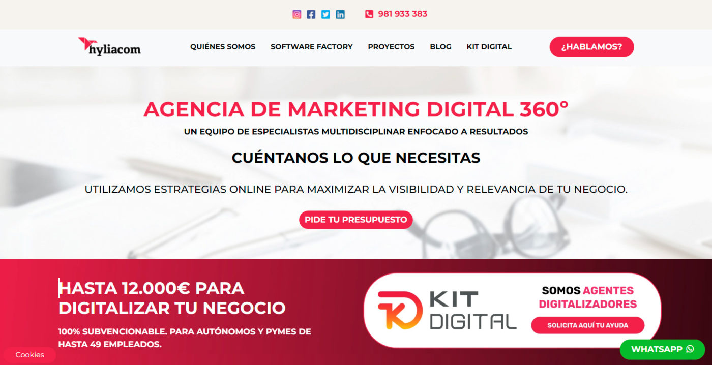 hyliacom agencia de marketing digital en coruna