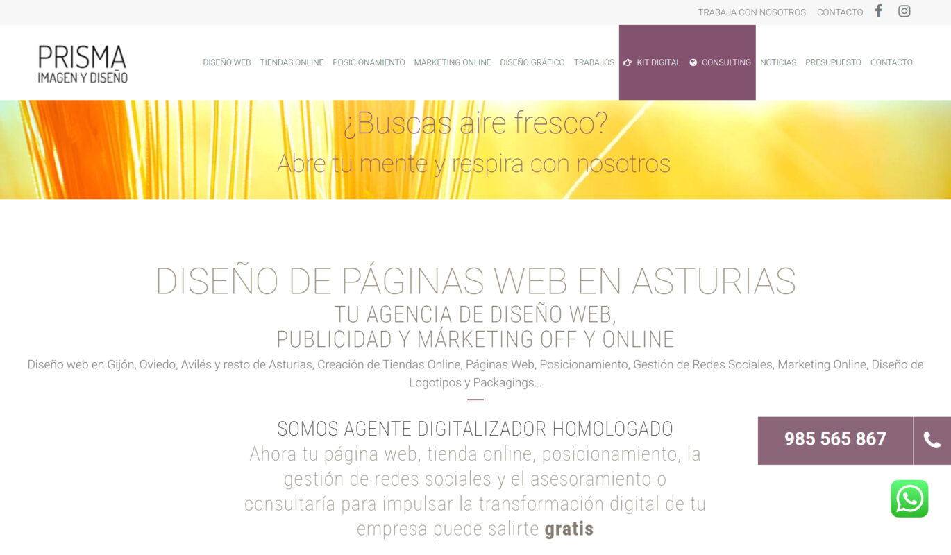 prisma agencia de marketing digital en asturias