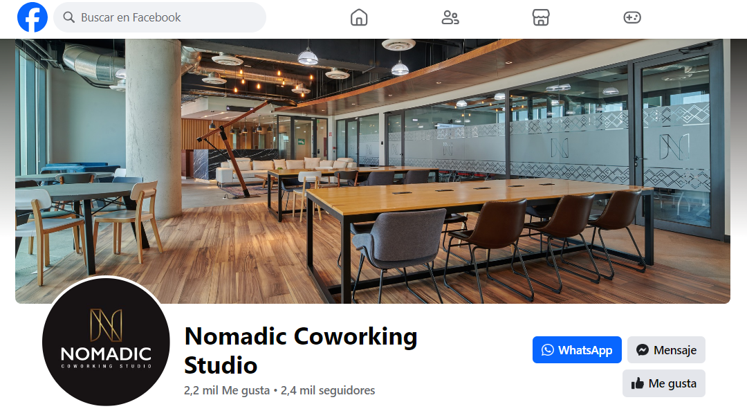 redes sociales para coworking