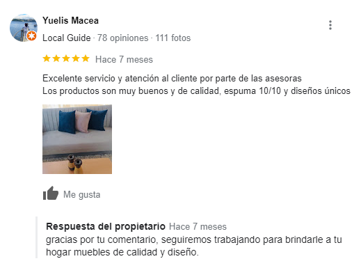 review de google mi negocio muebleria