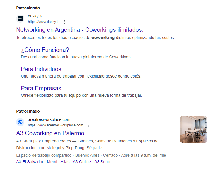 seo y sem para coworking