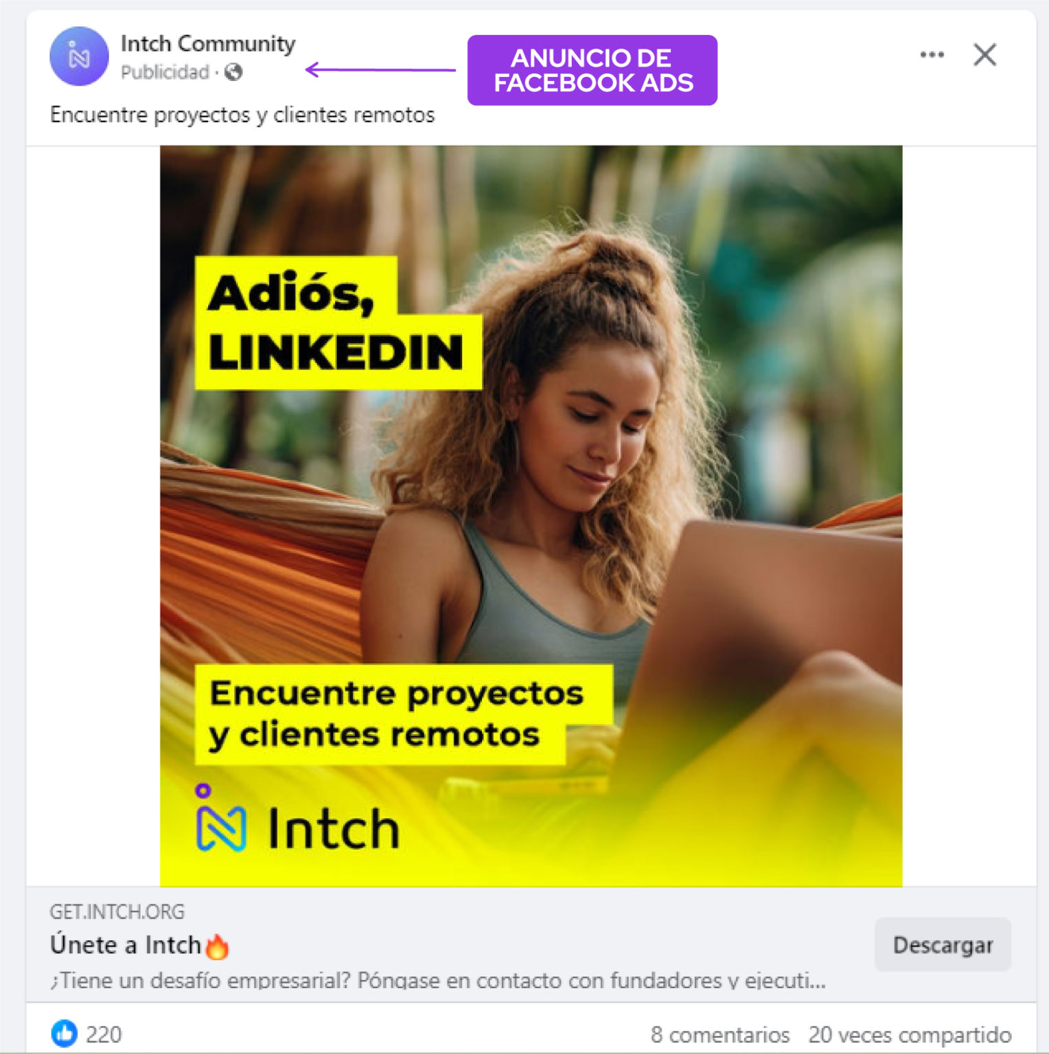 anuncio de facebook ads