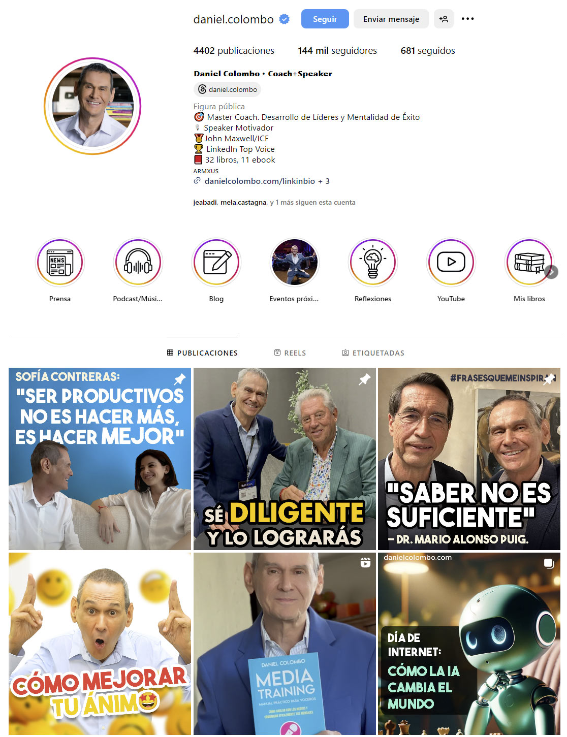 redes sociales para coaches