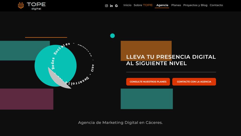 topedigital agencia de marketing digital en caceres