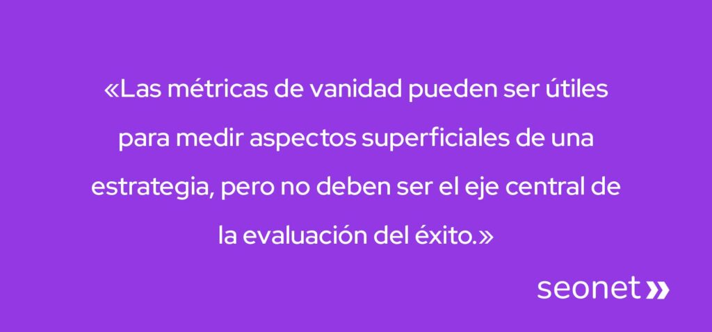 utilidad de las vanity metrics