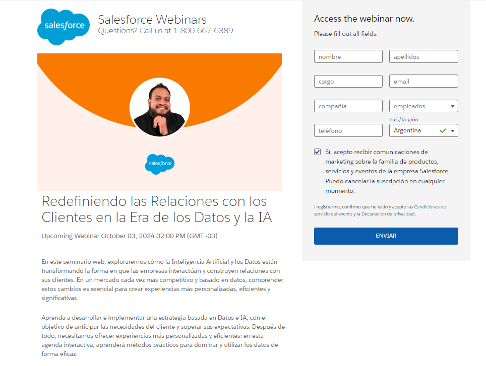 webinar salesforce lead magnet