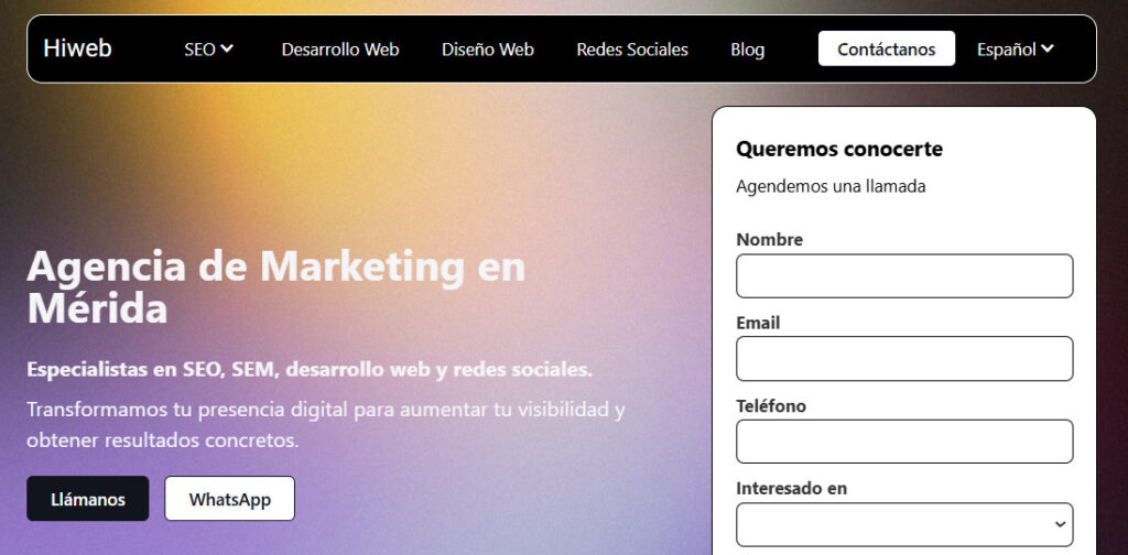 hiweb agencias de publicidad en merida