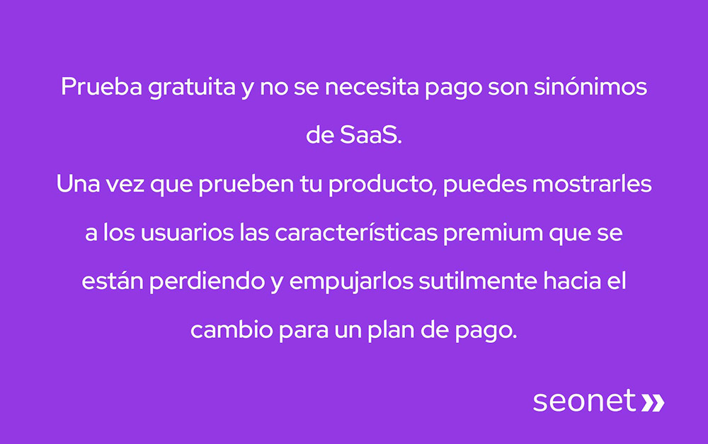 prueba gratuita para saas