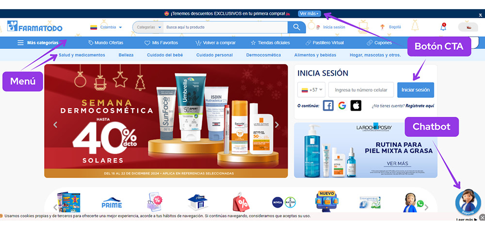 sitio web farmacia